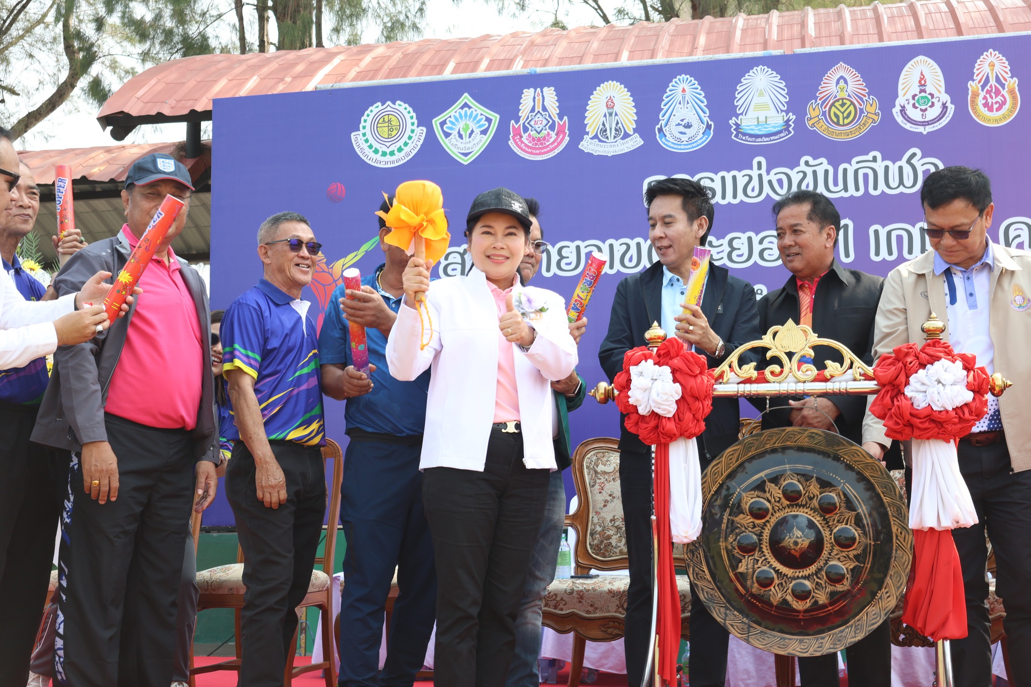 พิธีเปิดการแข่งขันกีฬาสหวิทยาเขตระยอง 1 เกมส์ ครั้งที่ 2 ณ โรงเรียนปลวกแดงพิทยาคม จ. ระยอง